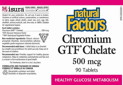 Chromium GTF Chelate 500mcg - 90 Tabs [amazon_upc] asin:B0019BEKYQ