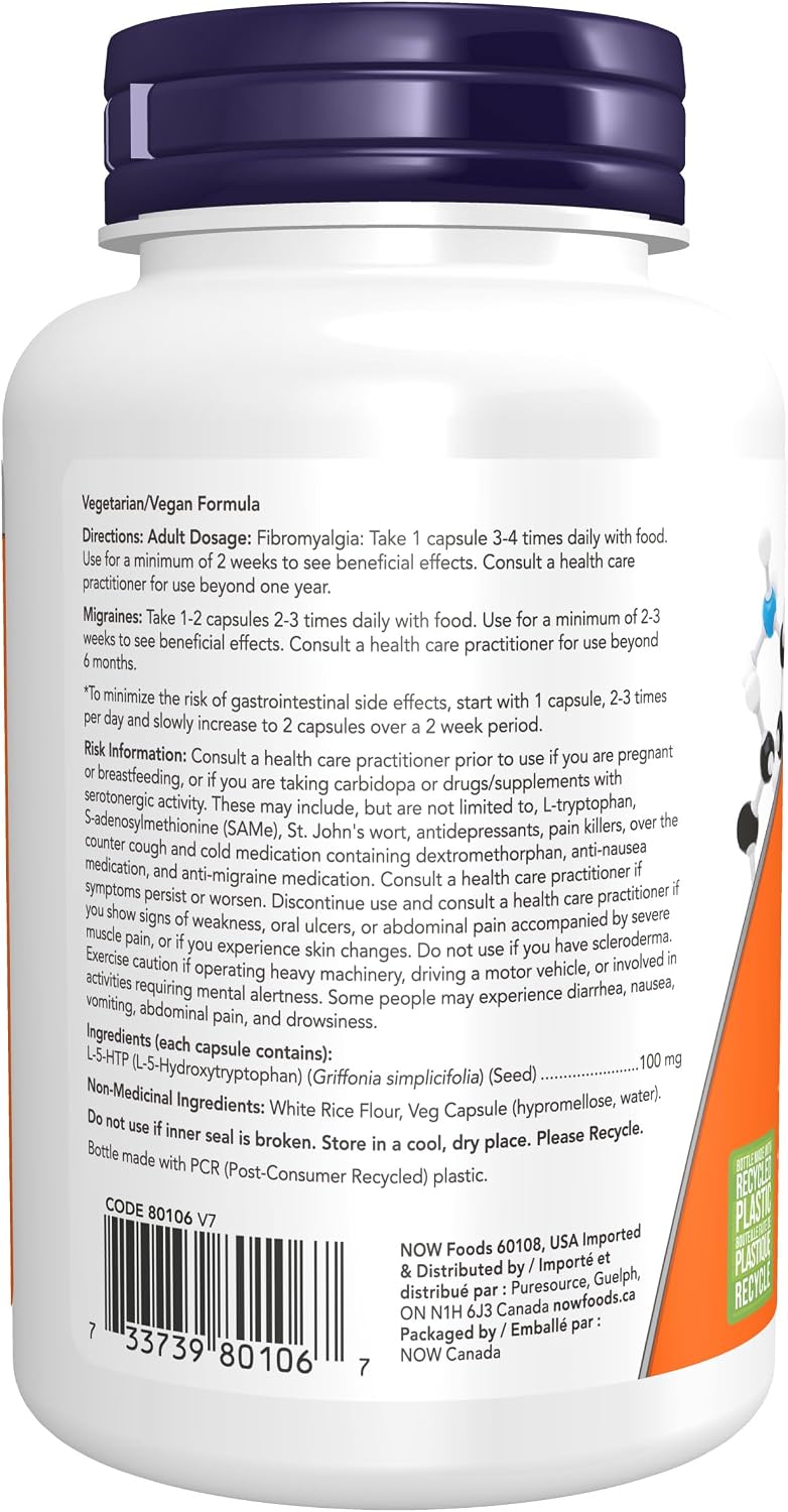5-HTP 100mg - 120 V-Caps + BONUS [amazon_upc] asin:B003FG4ZK2