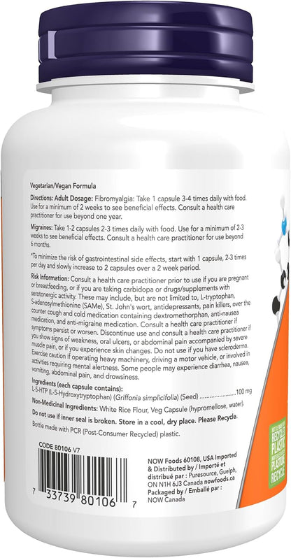 5-HTP 100mg - 120 V-Caps + BONUS [amazon_upc] asin:B003FG4ZK2