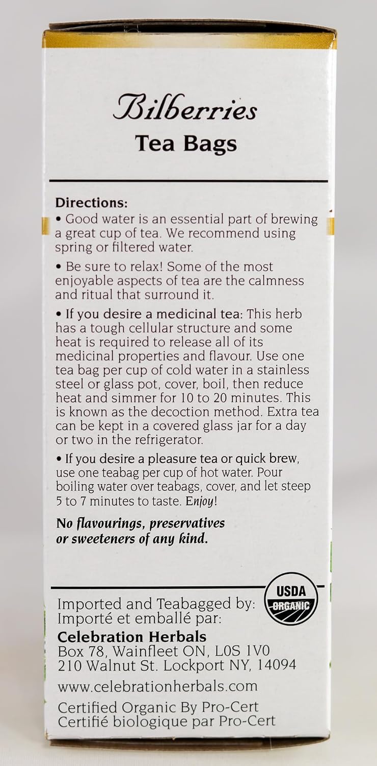 Bilberries Tea (Organic) - 24 Tea Bags [amazon_upc] asin:B0011DQRWU