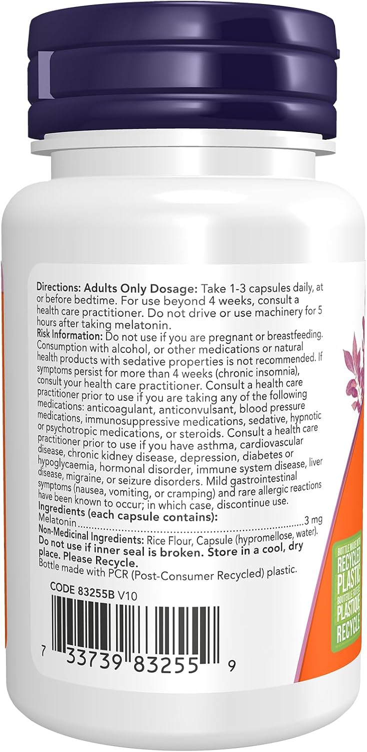 Melatonin 3mg - 60 V-Caps [amazon_upc] asin:B003FG89RW