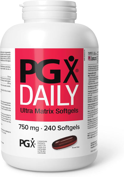 PGX Daily 750mg - 240 Softgels + BONUS [amazon_upc] asin:B00E3B1L8W