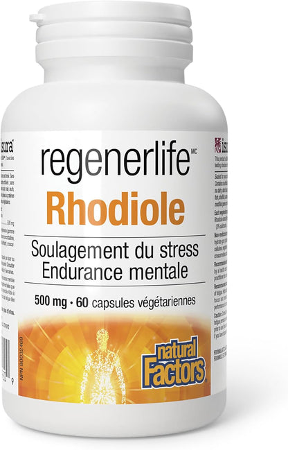 Regenerlife Rhodiola 500mg - 60 V-Caps