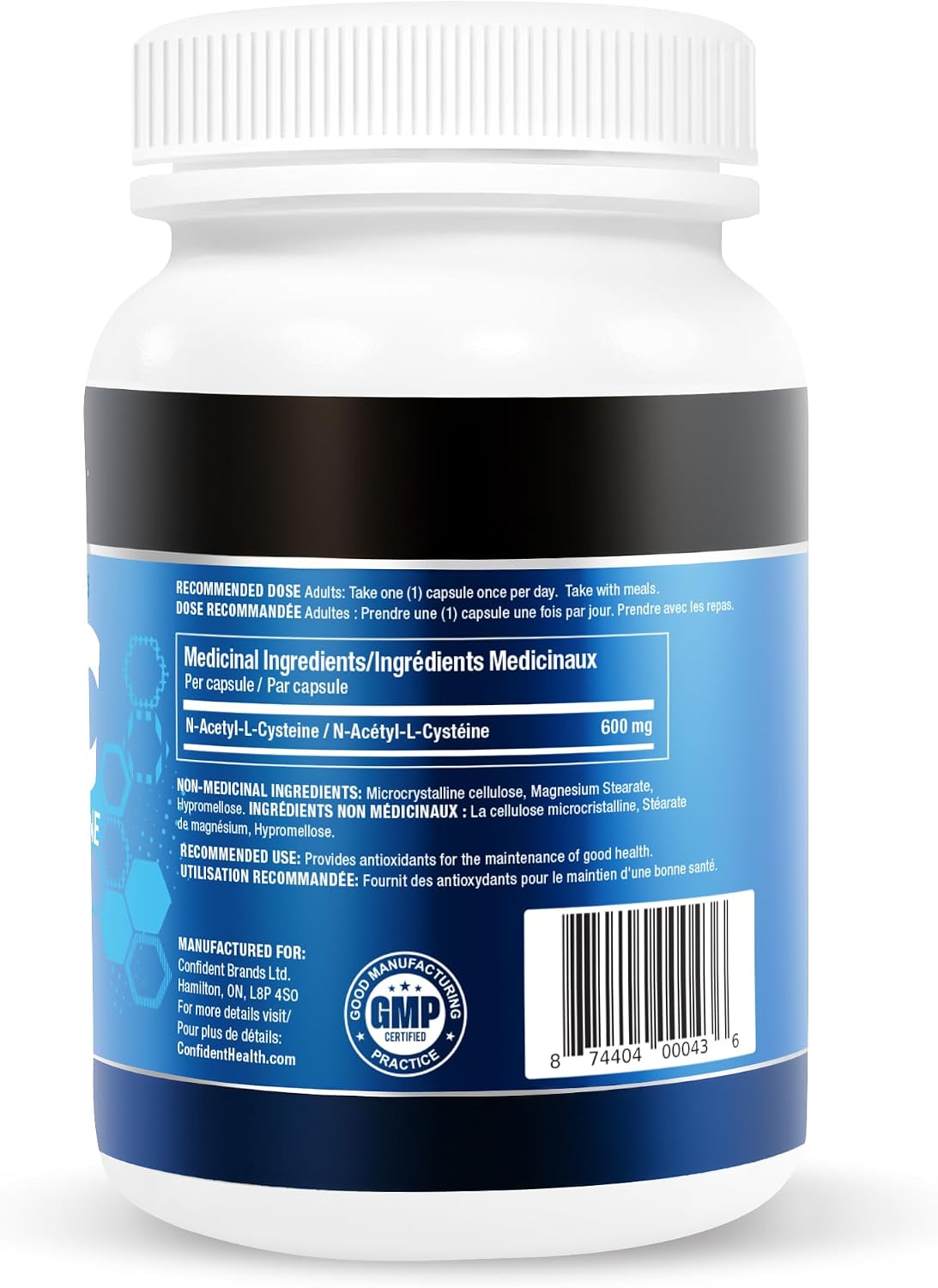 NAC (N-Acetyl-L-Cysteine) 600mg - 120 V-Caps [amazon_upc] asin:B0CC6MTYLZ