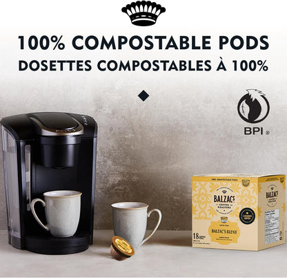 Balzac's Blend (Marble Roast) - 18 Coffee Pods [amazon_upc] asin:B08LM9QKYW