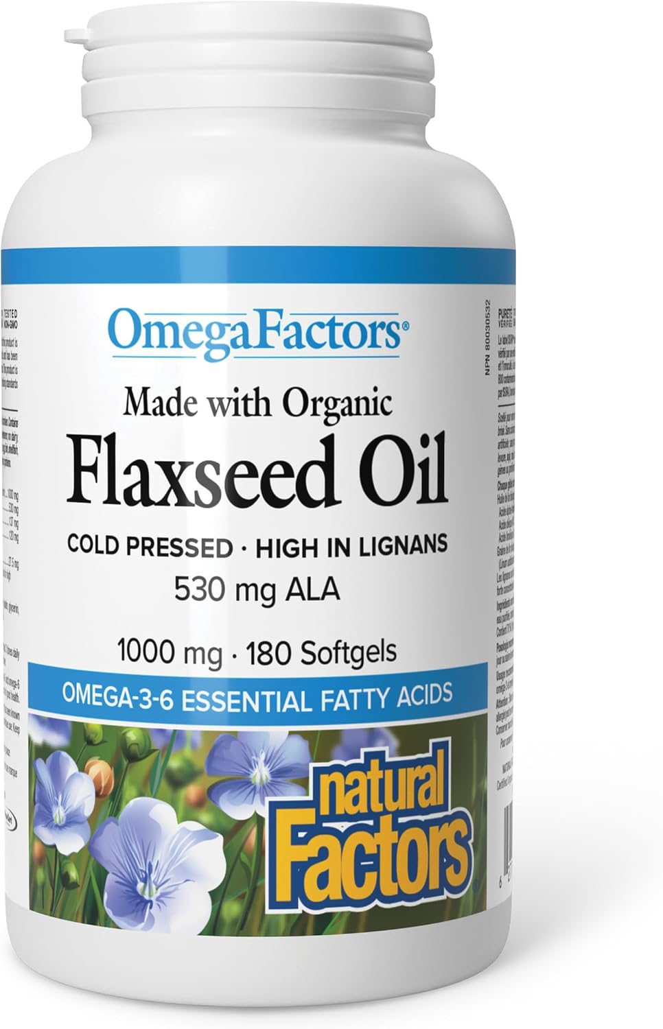 Flaxseed Oil 1,000mg - 180 Softgels [amazon_upc] asin:B0BLTYXHXR