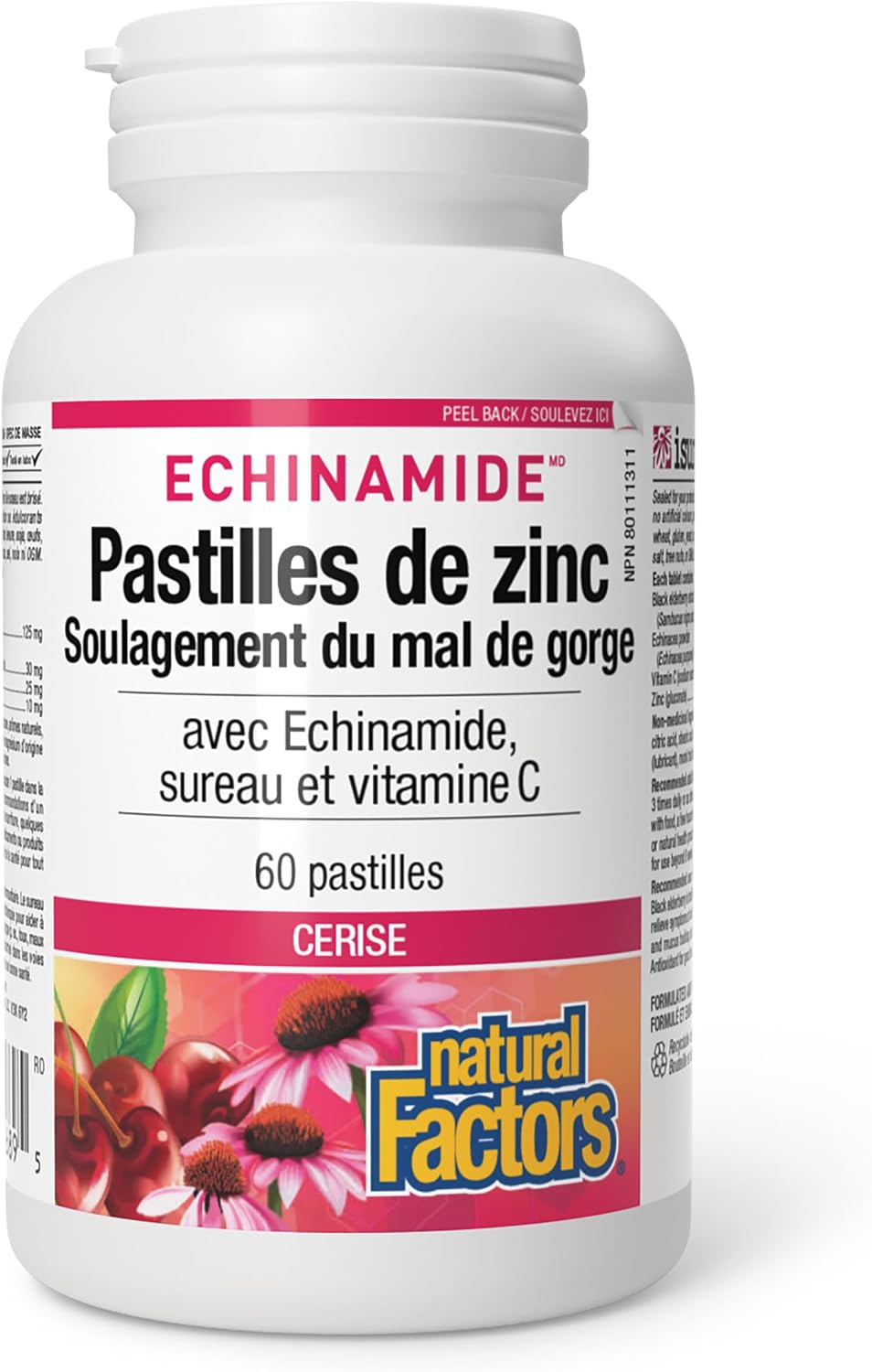 Echinamide Zinc Lozenges Sore Throat Relief (Cherry) - 60 Lozenges [amazon_upc] asin:B09K4C6LQW