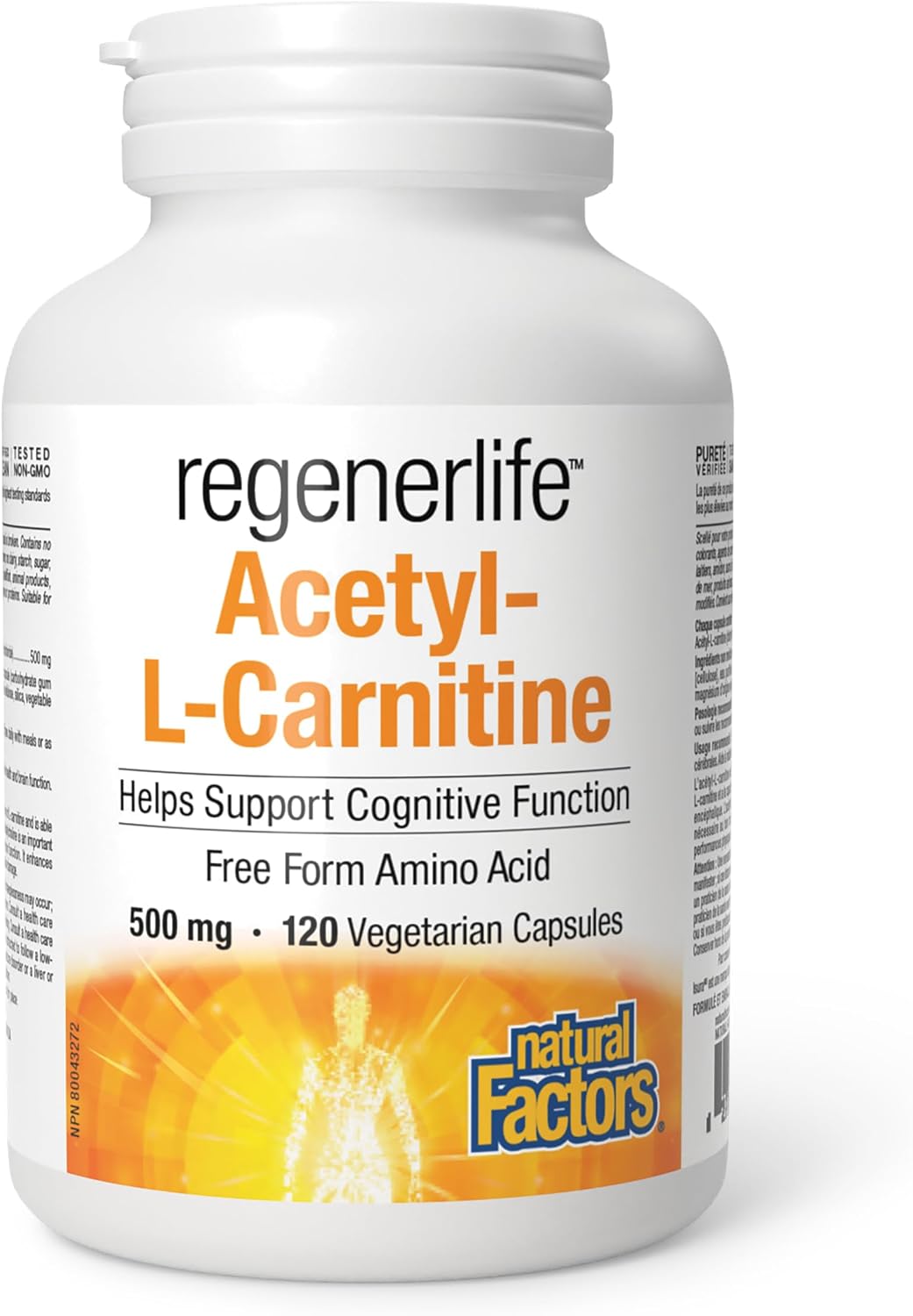 Regenerlife Acetyl-L-Carnitine 500mg - 120 V-Caps