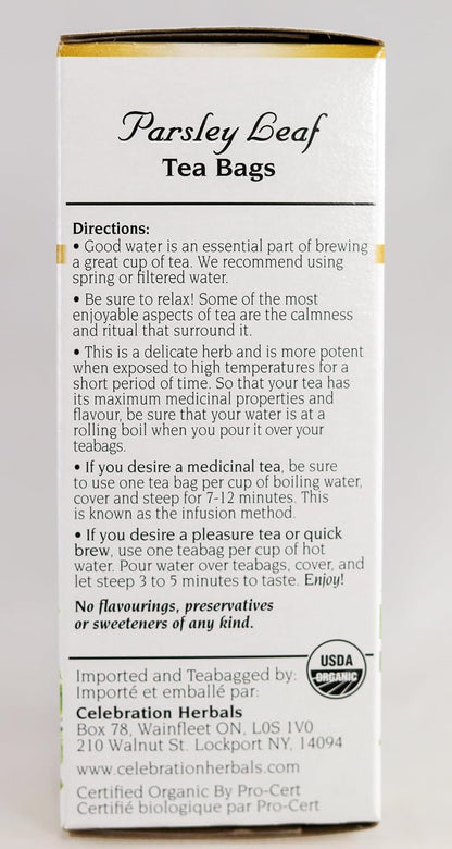 Parsley Leaf Tea (Organic) - 24 Tea Bags [amazon_upc] asin:B0011DV892