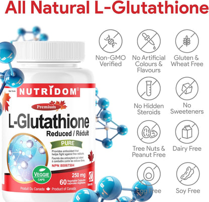 L-Glutathione (Reduced) - 60 V-Caps [amazon_upc] asin:B09CDVZ145