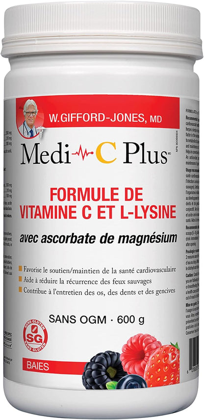 Medi-C Plus With Magnesium Ascorbate (Berry) - 600g + BONUS [amazon_upc] asin:B07GLM3C9M