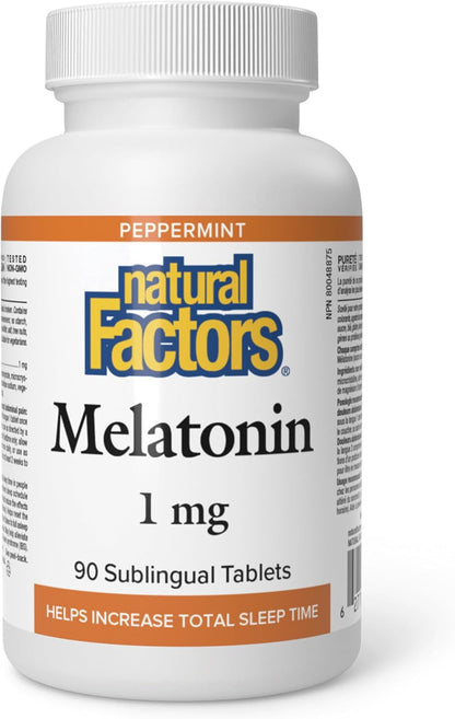 Melatonin 1mg (Peppermint) - 90 Sublingual Tabs [amazon_upc] asin:B0BLTNH2NX