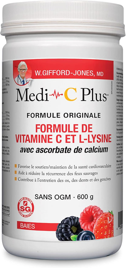 Medi-C Plus With Calcium Ascorbate (Berry) - 600g [amazon_upc] asin:B0864636T4