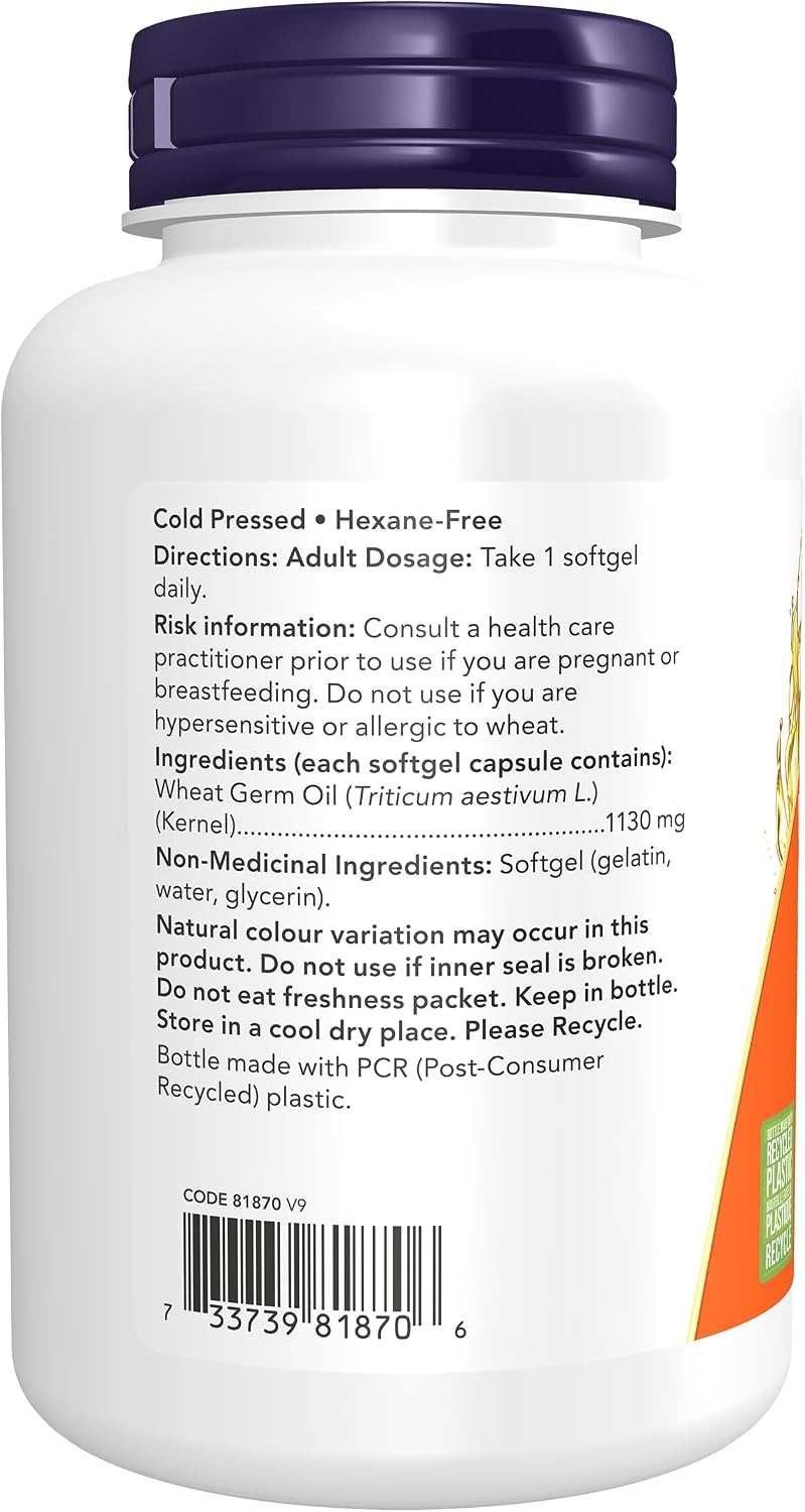 Wheat Germ Oil - 100 Softgels [amazon_upc] asin:B008X8RPLS