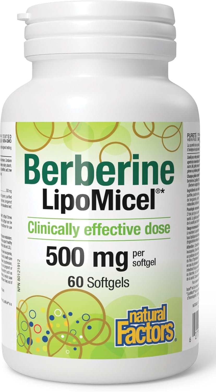 Berberine LipoMicel 500mg - 60 Softgels [amazon_upc] asin:B0CKLVXW99