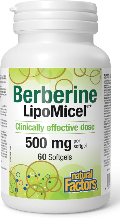Berberine LipoMicel 500mg - 60 Softgels [amazon_upc] asin:B0CKLVXW99
