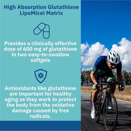 Glutathione Lipomicel Matrix 300mg - 60 Softgels [amazon_upc] asin:B0DMBD7RHV