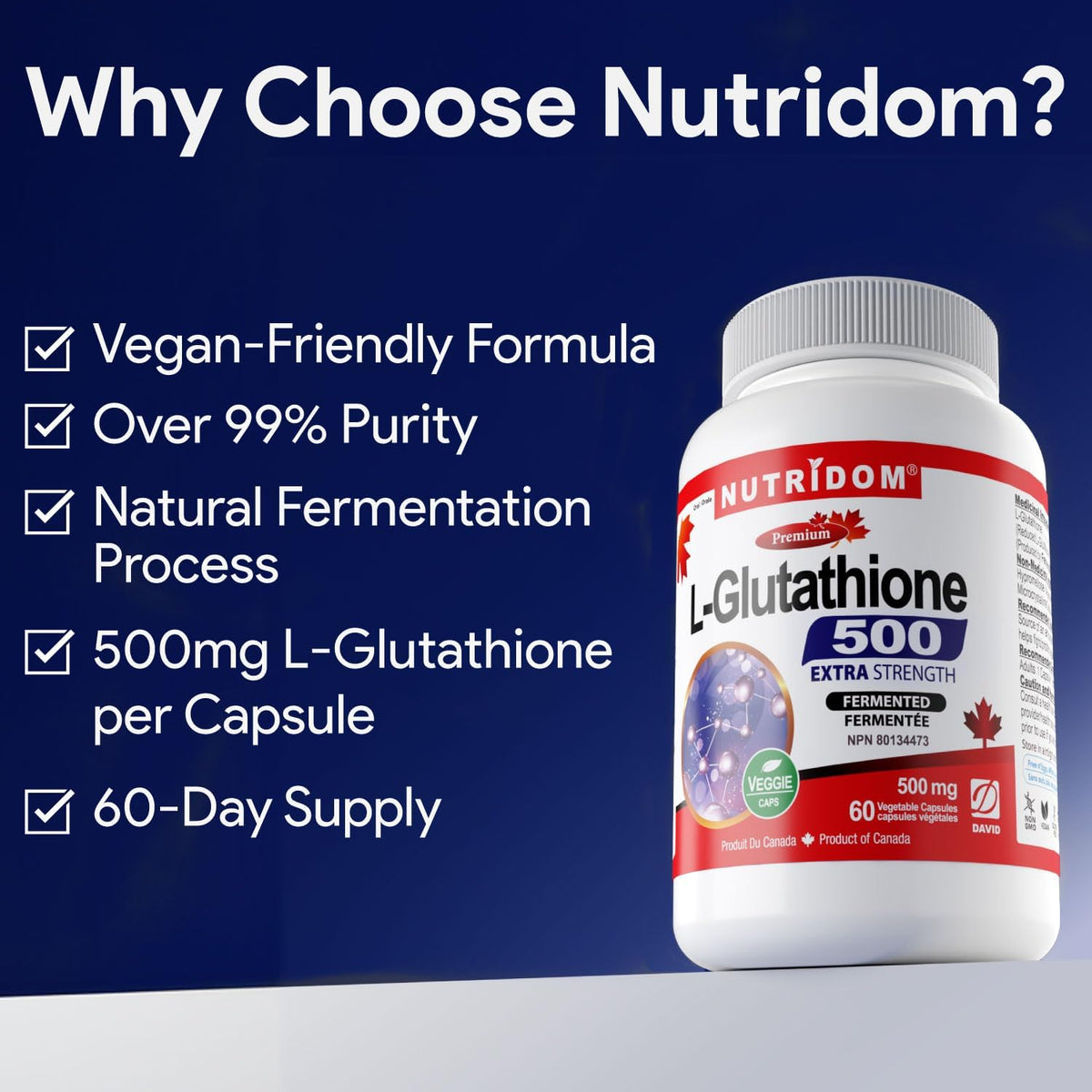 L-Glutathione 500 Extra Strength - 60 V-Caps [amazon_upc] asin:B0DR99XS22