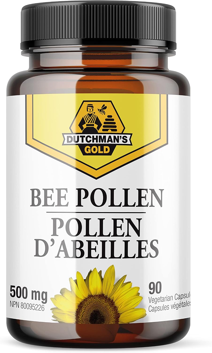 Bee Pollen Capsules 500mg - 90 V-Caps [amazon_upc] asin:B008SC8J00