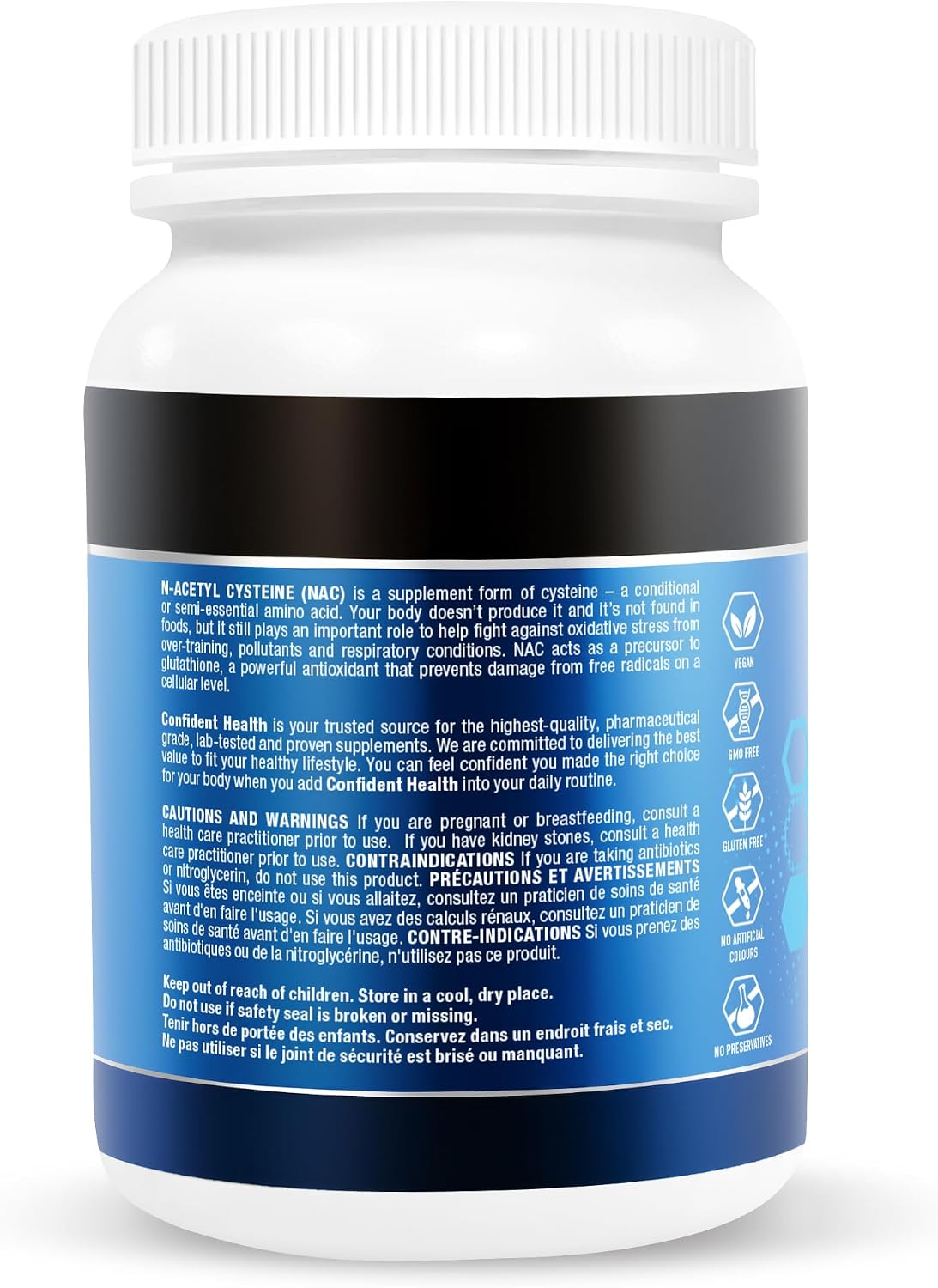 NAC (N-Acetyl-L-Cysteine) 600mg - 120 V-Caps [amazon_upc] asin:B0CC6MTYLZ