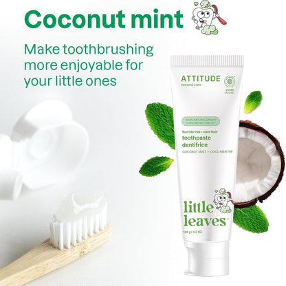 Little Ones Toothpaste Without Fluoride For Kids (Coconut Mint) - 120g [amazon_upc] asin:B0B89SB9SP
