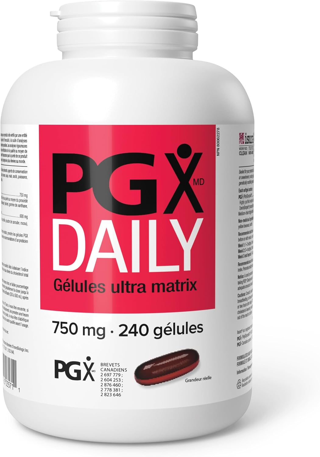 PGX Daily 750mg - 240 Softgels + BONUS [amazon_upc] asin:B00E3B1L8W