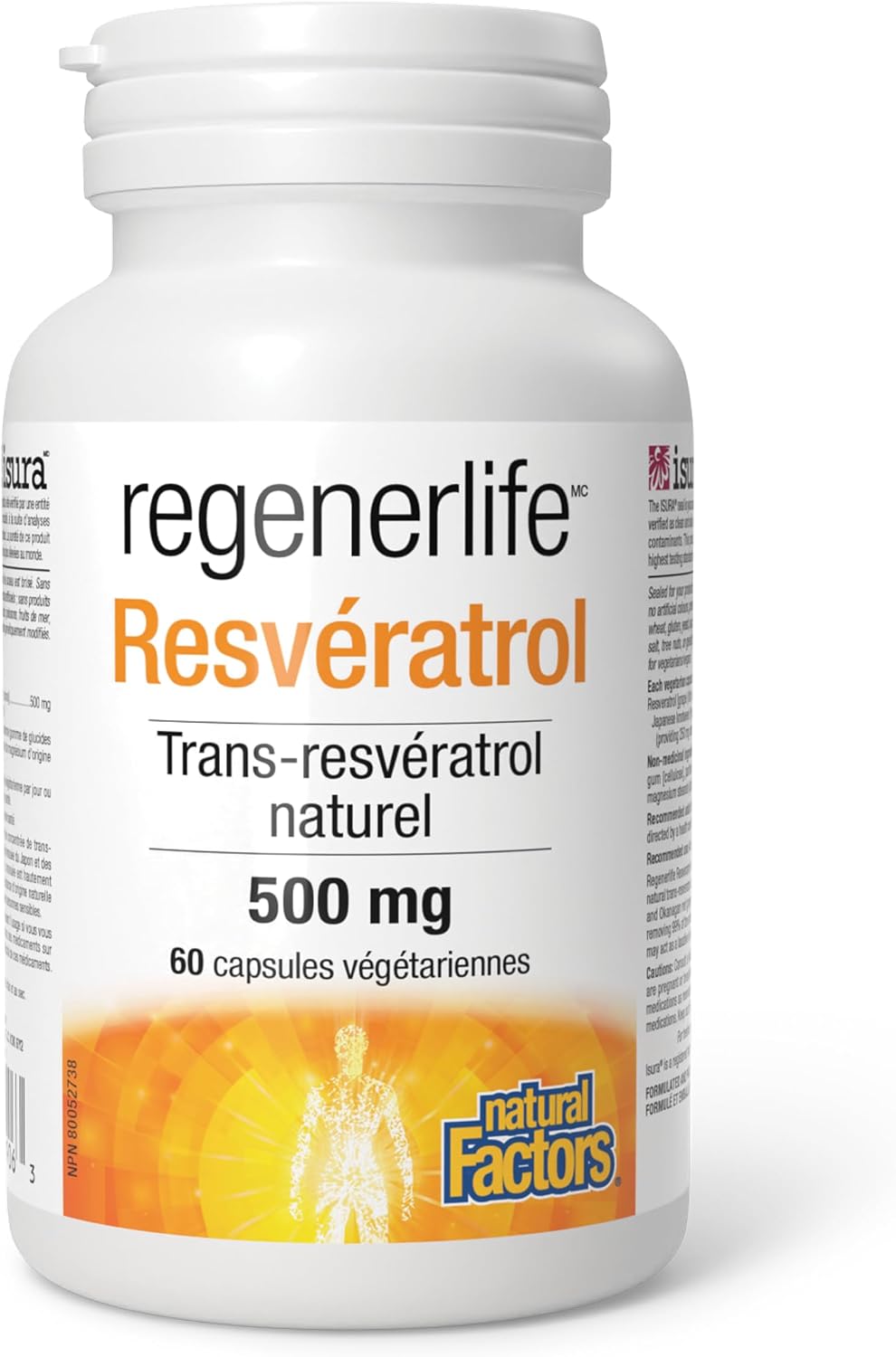 RegenerLife Resveratrol 500mg - 60 V-Caps [amazon_upc] asin:B0BRDC4C2R