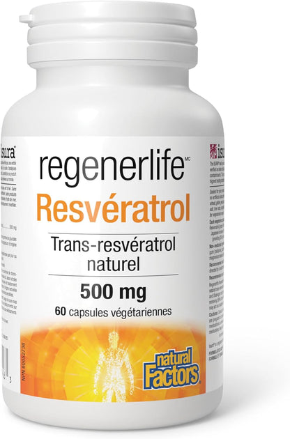 RegenerLife Resveratrol 500mg - 60 V-Caps [amazon_upc] asin:B0BRDC4C2R