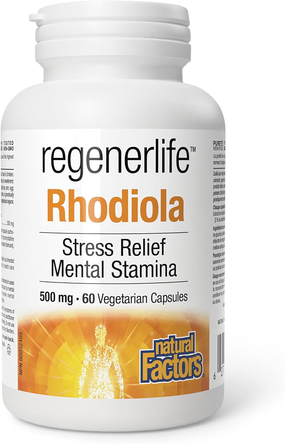 Regenerlife Rhodiola 500mg - 60 V-Caps