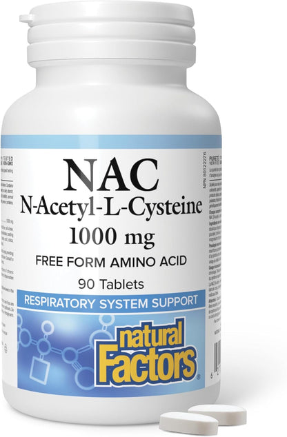 NAC (N-Acetyl-L-Cysteine) 1,000mg - 90 Tabs [amazon_upc] asin:B0CJCQ6DNJ