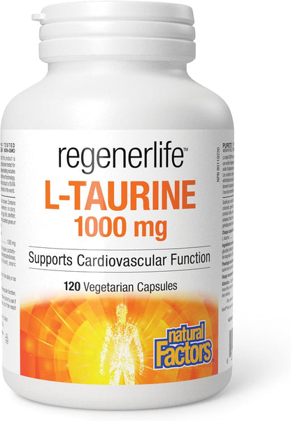 RegenerLife L-Taurine 1000mg - 120 V-Caps [amazon_upc] asin:B0CJ9STXGR