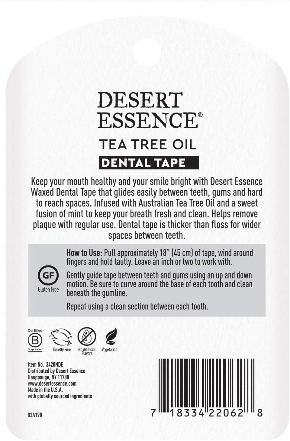 Tea Tree Oil Dental Tape - 1 Roll [amazon_upc] asin:B00FQGNI8O