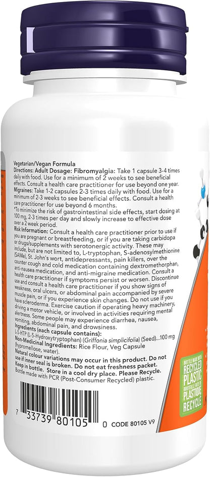 5-HTP 100mg - 60 V-Caps + BONUS [amazon_upc] asin:B003JLSTFA