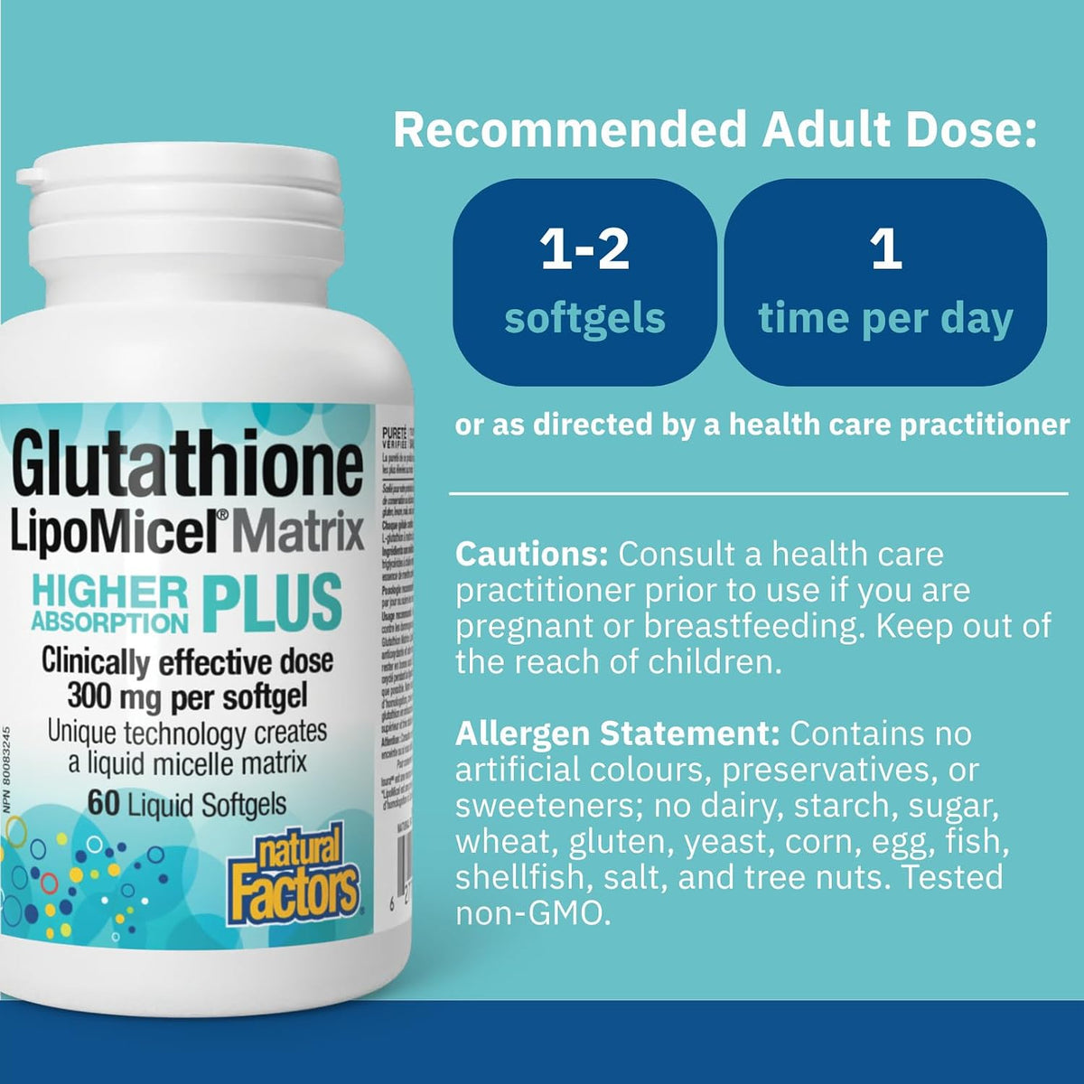 Glutathione Lipomicel Matrix 300mg - 60 Softgels [amazon_upc] asin:B0DMBD7RHV