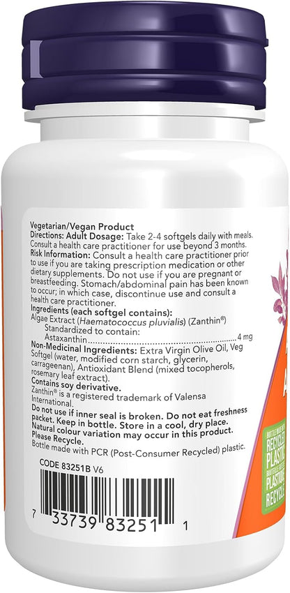 Astaxanthin 4mg - 60 Veggie Softgels + BONUS [amazon_upc] asin:B00J38JK24