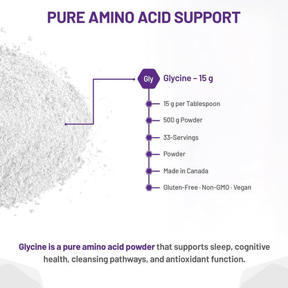 Glycine Powder 100% - 500g [amazon_upc] asin:B003FG31Q6