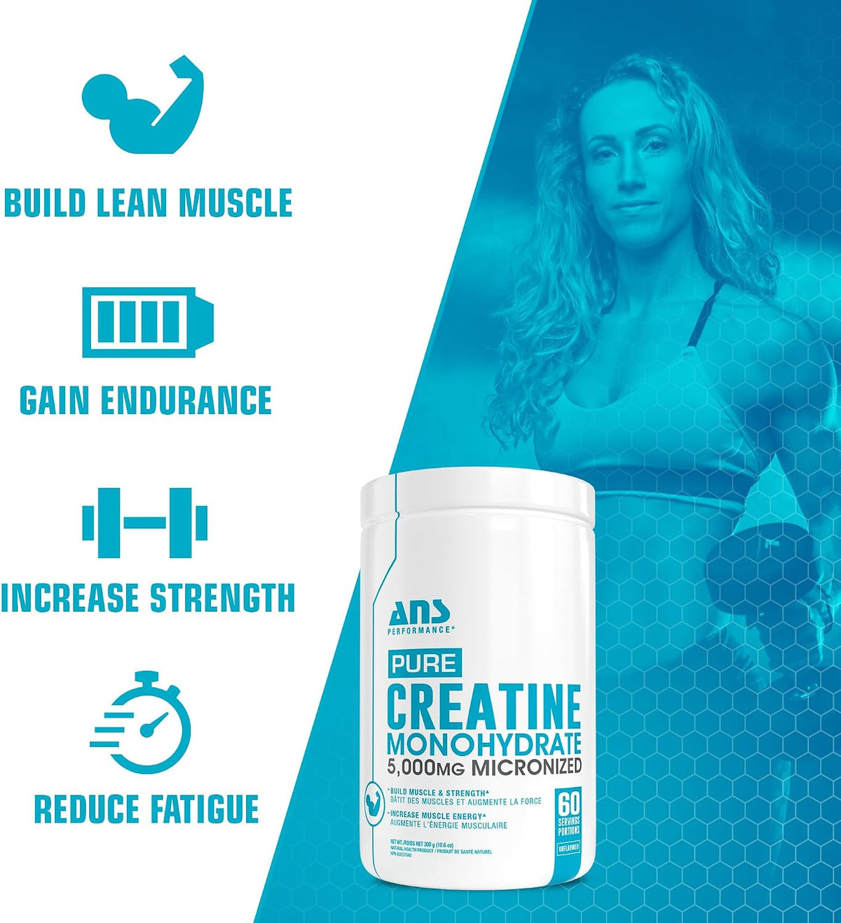 Creatine Monohydrate (Unflavoured) - 300g [amazon_upc] asin:B0CWVRDJGG