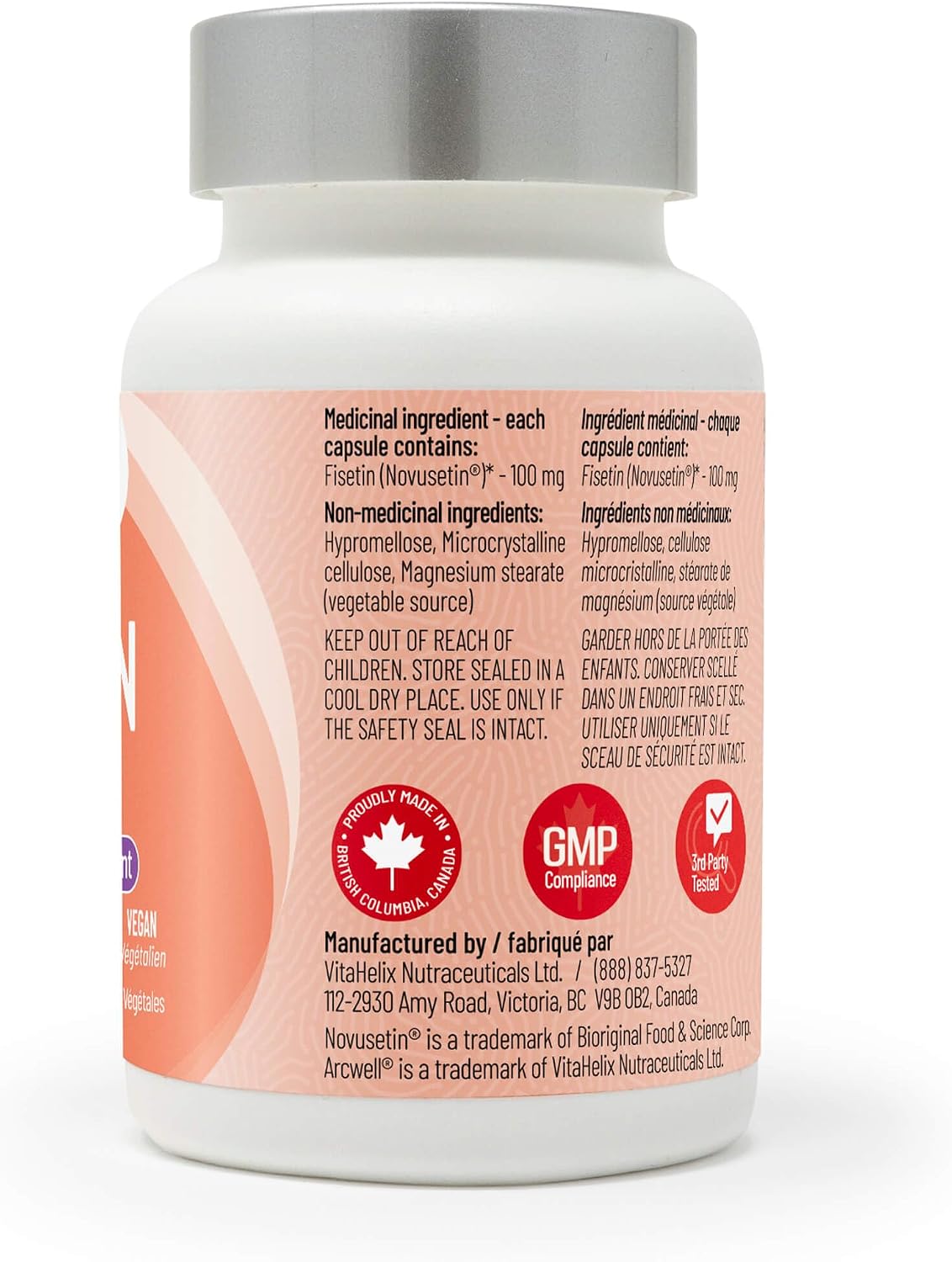 Fisetin 100mg - 60 V-Caps [amazon_upc] asin:B0D2JJN65V