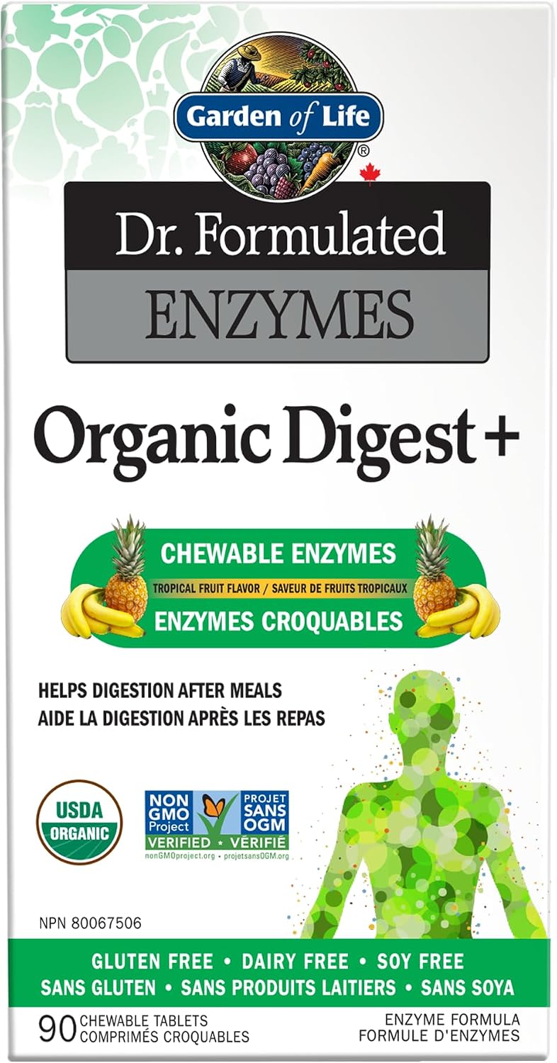 Dr. Formulated Enzymes Organic Digest+ - 90 Chew Tabs [amazon_upc] asin:B01JZYQWBC