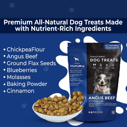 Premium Baked Dog Treats (Angus Beef With Blueberries) - 400g [amazon_upc] asin:B017AO83T8