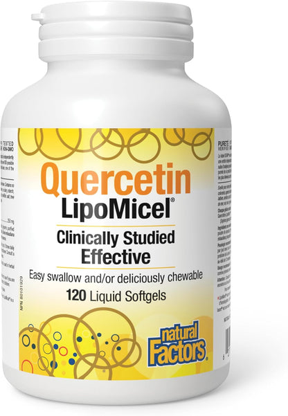 Lipomicel Matrix Quercetin - 120 Liquid Softgels [amazon_upc] asin:B08RF1ZPX7