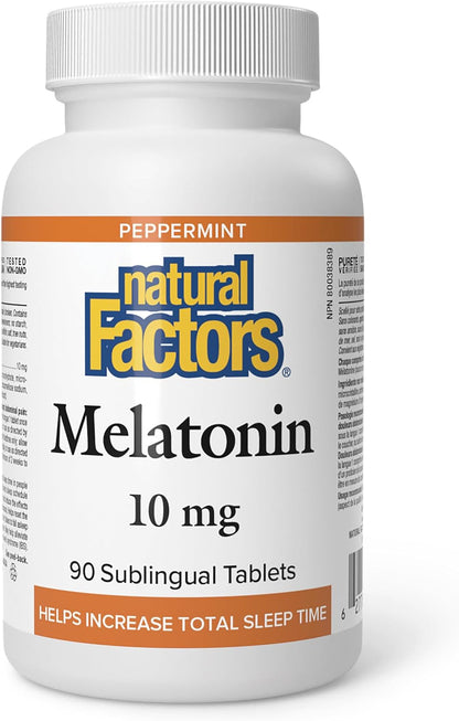 Melatonin 10mg - 90 Sublingual Tabs + BONUS [amazon_upc] asin:B0BLV8PBRL
