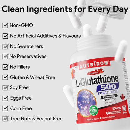 L-Glutathione 500 Extra Strength - 60 V-Caps [amazon_upc] asin:B0DR99XS22