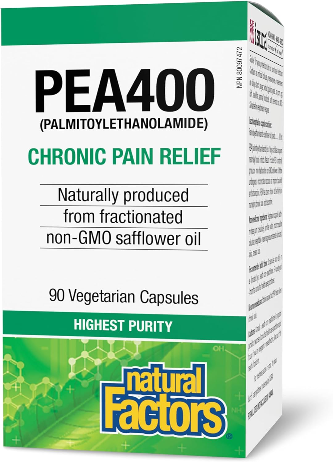 PEA400 (Palmitoylethanolamide) - 90 V-Caps [amazon_upc] asin:B0H6N97GR5