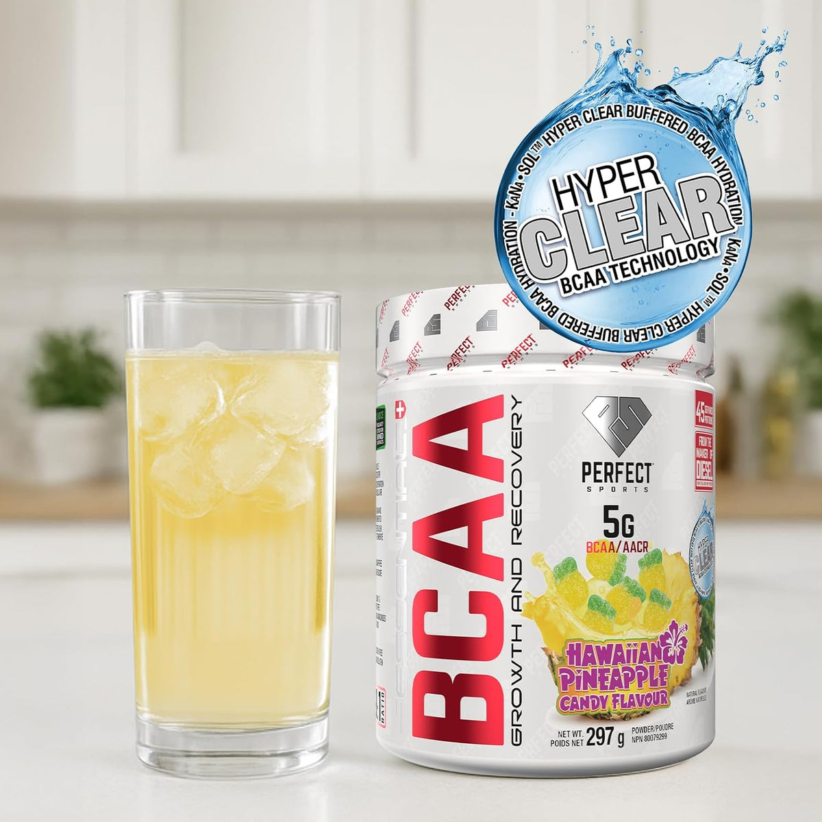BCAA Hyper Clear (Intense Hawaiian Pineapple) - 297g [amazon_upc] asin:B07XKKJJ8H