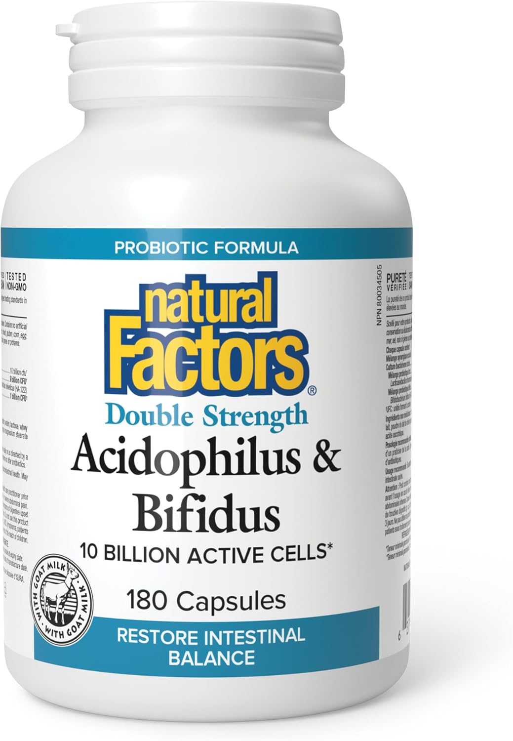 Acidophilus & Bifidus Double Strength - 180 + 90 Caps FREE [amazon_upc] asin:B08KT635B3
