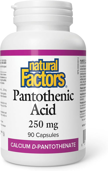Pantothenic Acid 250mg - 90 Caps