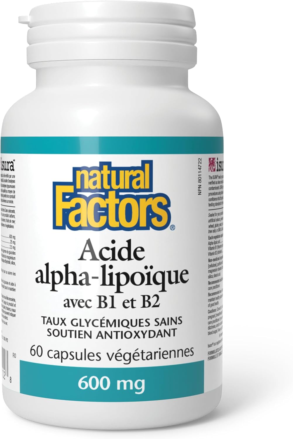 Alpha-Lipoic Acid 600mg With B-1 & B-2 - 60 V-Caps [amazon_upc] asin:B0DDVFWTB1