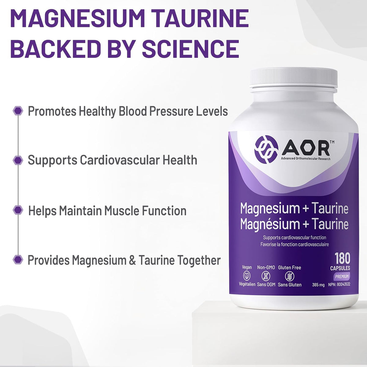 Magnesium + Taurine - 180 V-Caps [amazon_upc] asin:B07288T32V