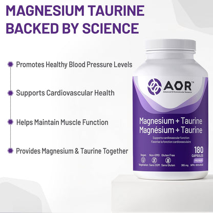 Magnesium + Taurine - 180 V-Caps [amazon_upc] asin:B07288T32V